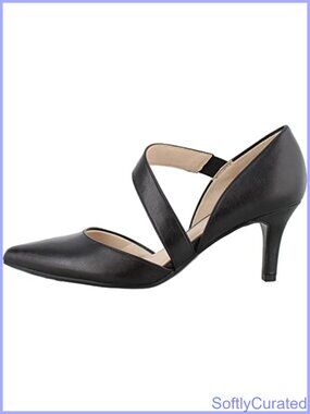Women's Pointed Toe Pump with Crossover Strap and 2 3/4 Inch Heel